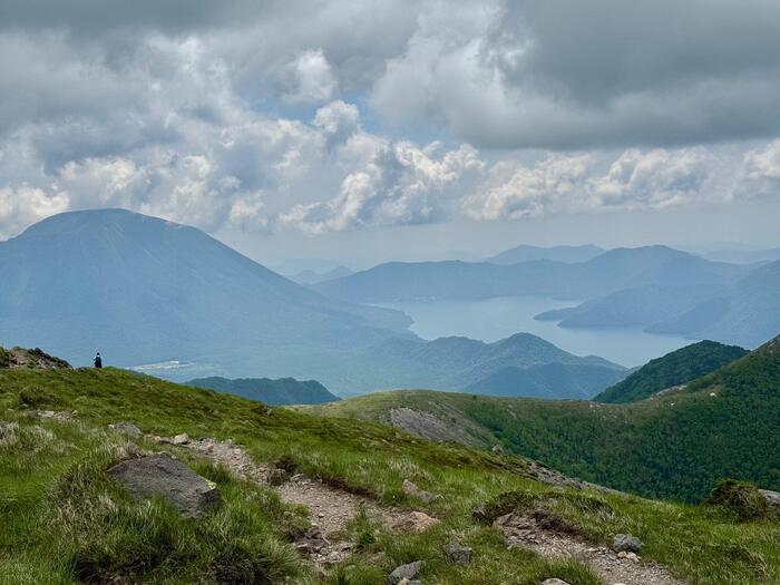男体山　中禅寺湖