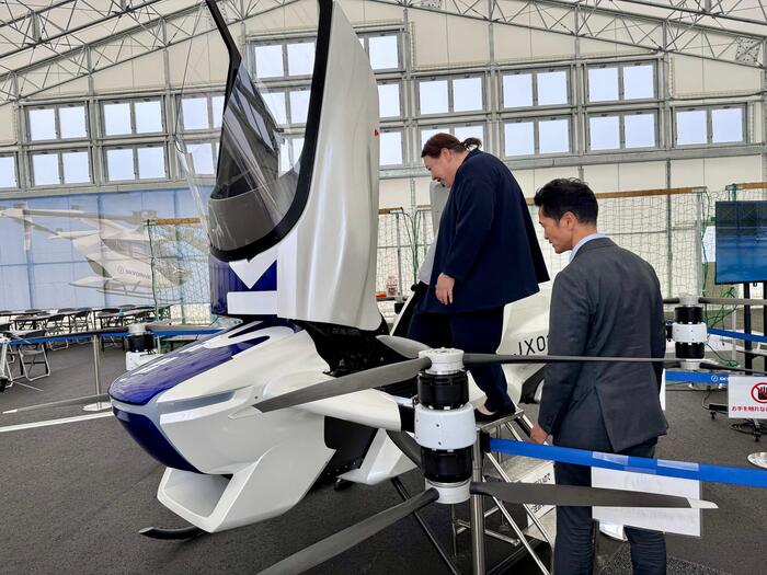 大阪メトロ　大阪港バーティポート　空飛ぶクルマの搭乗体験