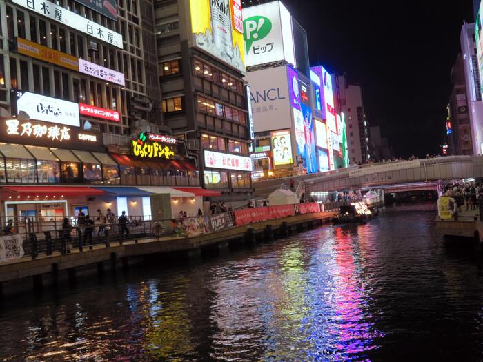 夜の道頓堀川