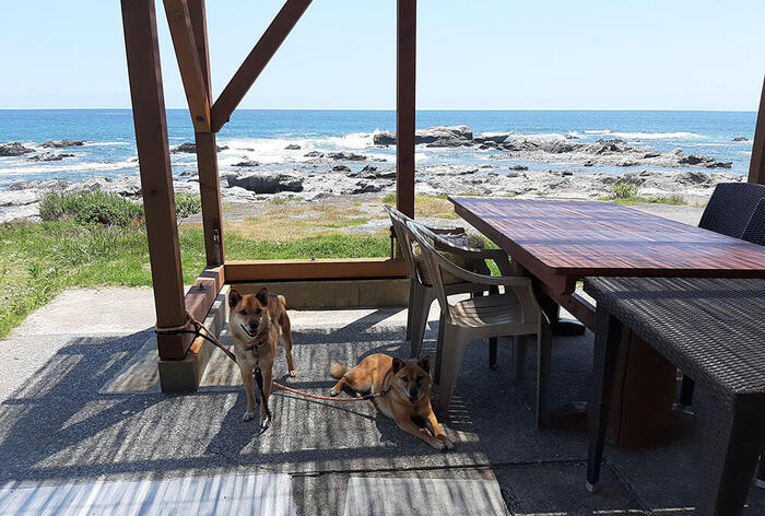 ＜景色が最高なテラス席＞