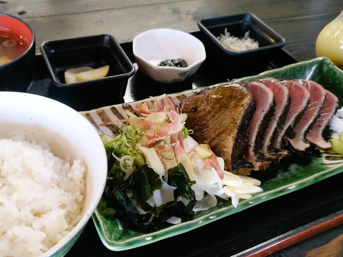 カツオのたたき定食