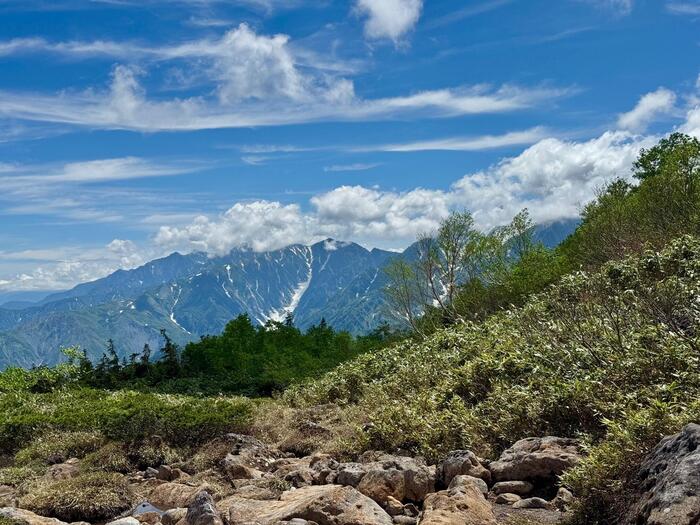 白馬岳　日本百名山　白馬三山　白馬大雪渓　長野県　富山県