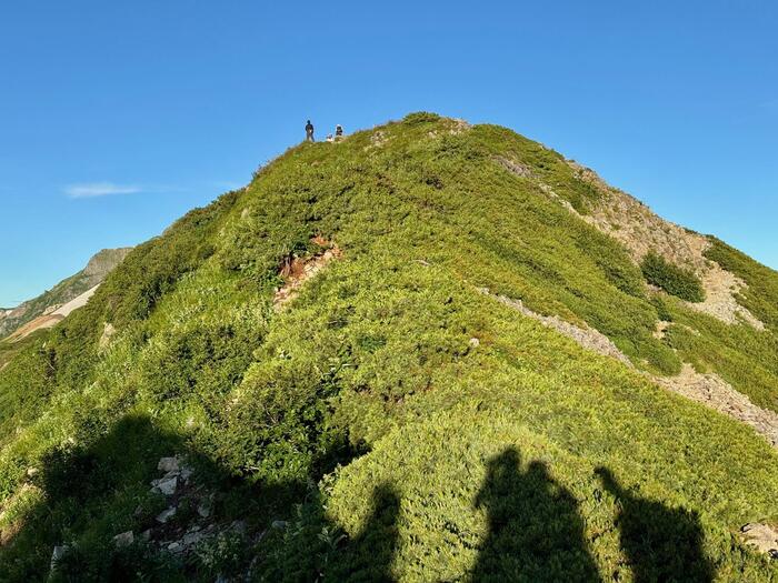 白馬岳　日本百名山　船越の頭　長野県　富山県