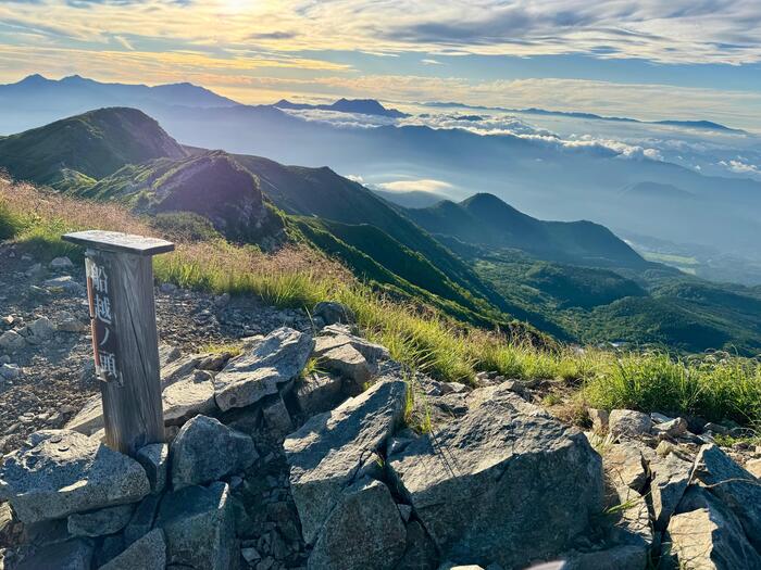 白馬岳　日本百名山　船越の頭　長野県　富山県