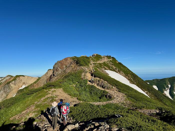 白馬岳　日本百名山　小蓮華山　長野県　富山県