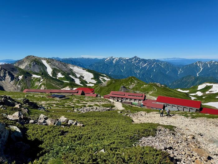 白馬岳　日本百名山　白馬山荘　立山連峰　剱岳　長野県　富山県