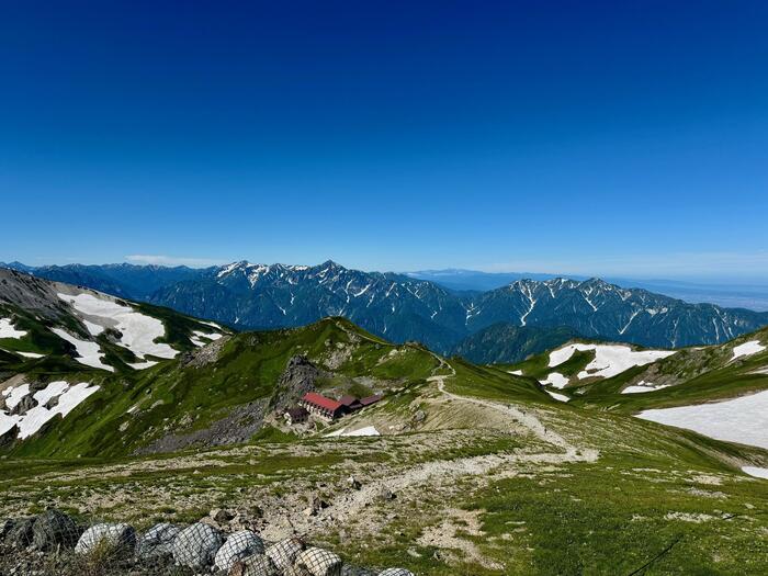 白馬岳　日本百名山　白馬頂上宿舎　長野県　富山県