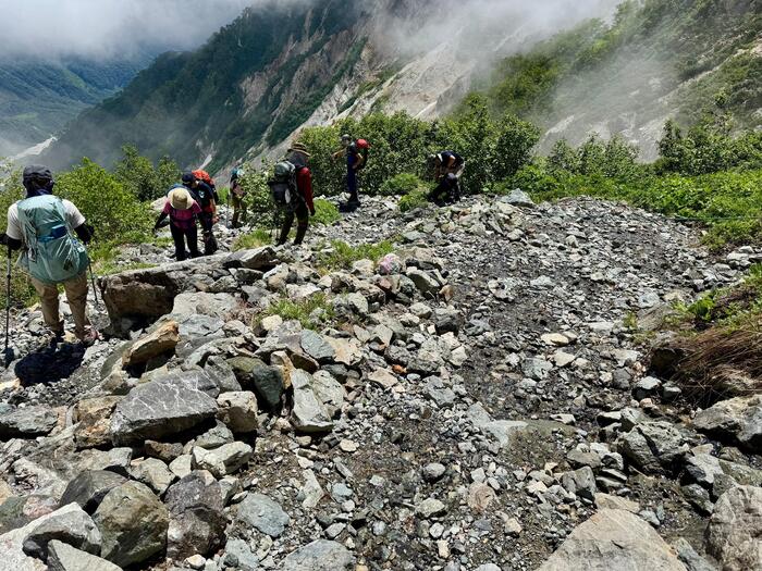 白馬岳　日本百名山　白馬大雪渓　長野県　富山県