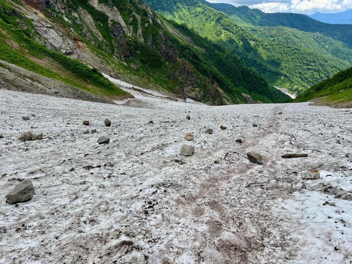 白馬岳　日本百名山　白馬大雪渓　長野県　富山県