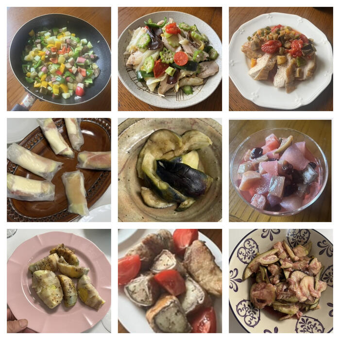 水なす料理の数々