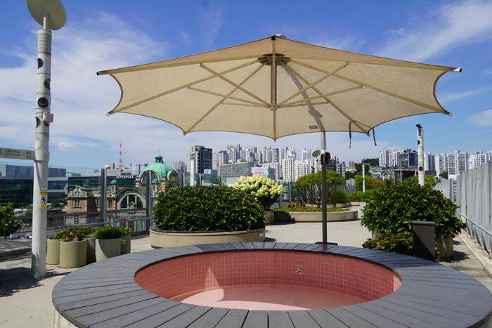 足湯ができる場所