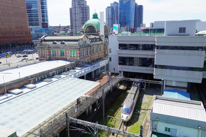 旧ソウル駅と列車