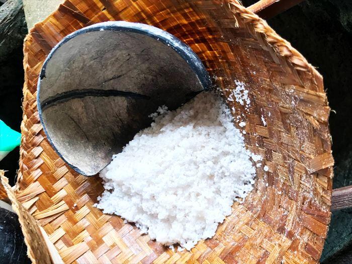 クサンバの塩脱水