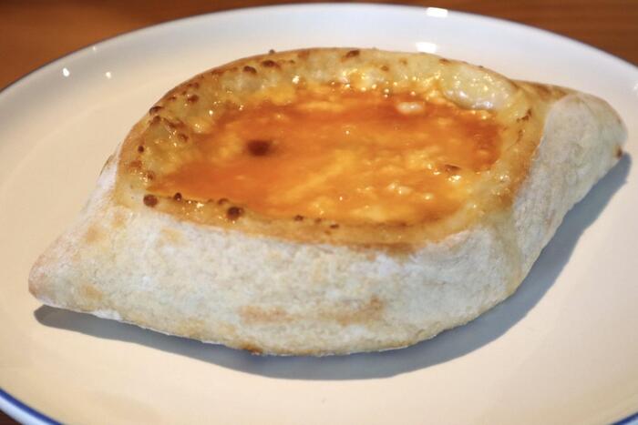 黄身を混ぜたところ