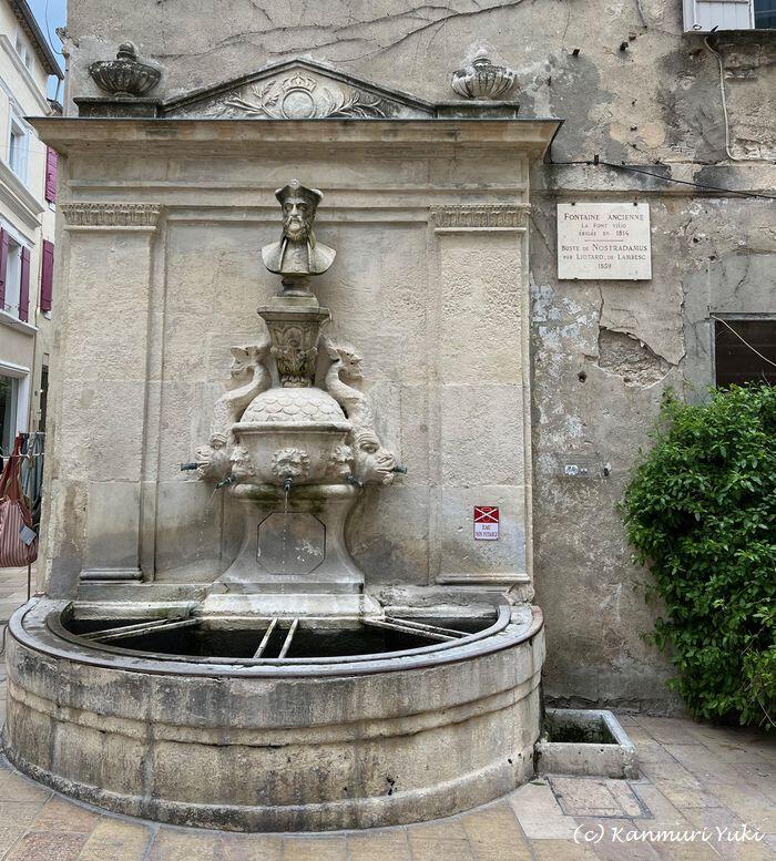 街角には、16世紀この町に生まれたノストラダムスの胸像も