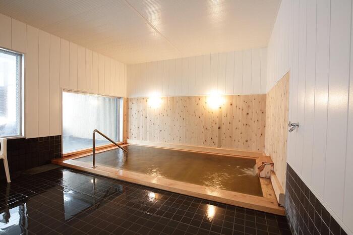 ログホテルメープルロッジ　天然温泉　サウナ