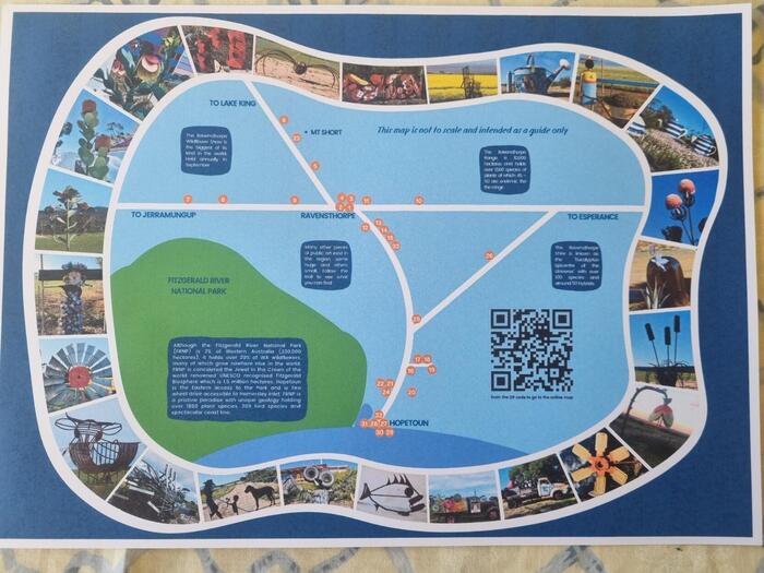 ファームゲート・アートトレイルの地図