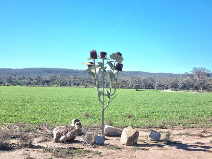 バンクシアの作品　路面清掃車のブラシ