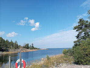 遠くに見えるのはバルト海。海が近い開放的な立地もFuruvikの魅力の一つ