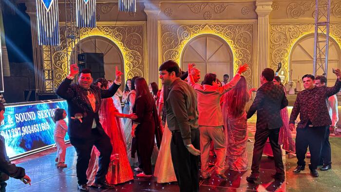 結婚式会場のディスコゾーン