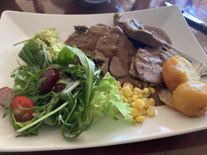 少し特別な食事でラム肉