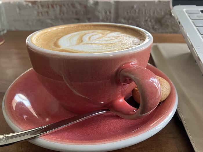 Lighthouseでオーダーしたカフェラテ