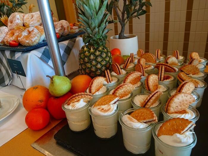 デザートも毎日の楽しみに♪ちなみにアイスが一番人気でした