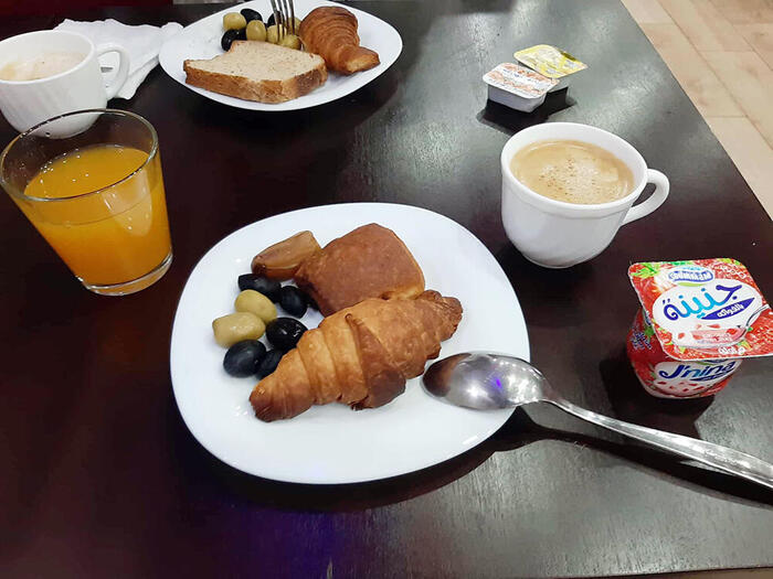 Hôtel El Hadikaの朝食