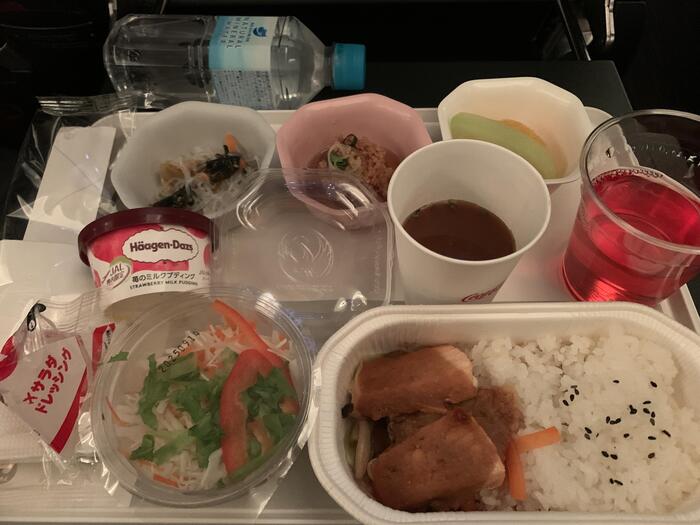 和食が嬉しい機内食