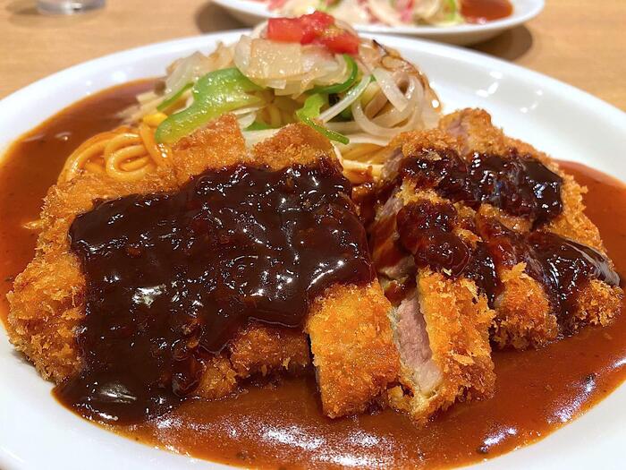 味噌カツあんかけスパ