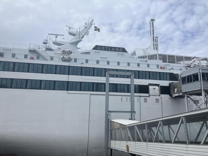 ストックホルム近郊のNynäshamnからフェリー