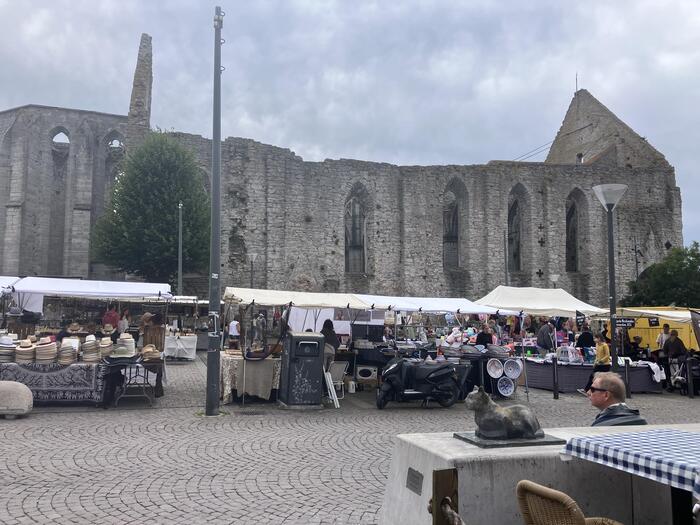 ヴィスビーは、石畳の道と中世の雰囲気を色濃く残す美しい町並み