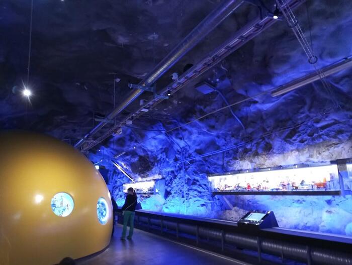 宇宙に関するおもちゃの展示