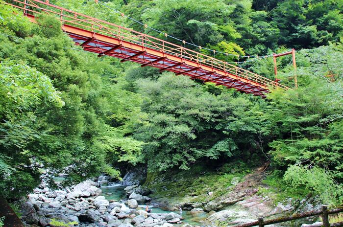安居渓谷で仁淀ブルー
