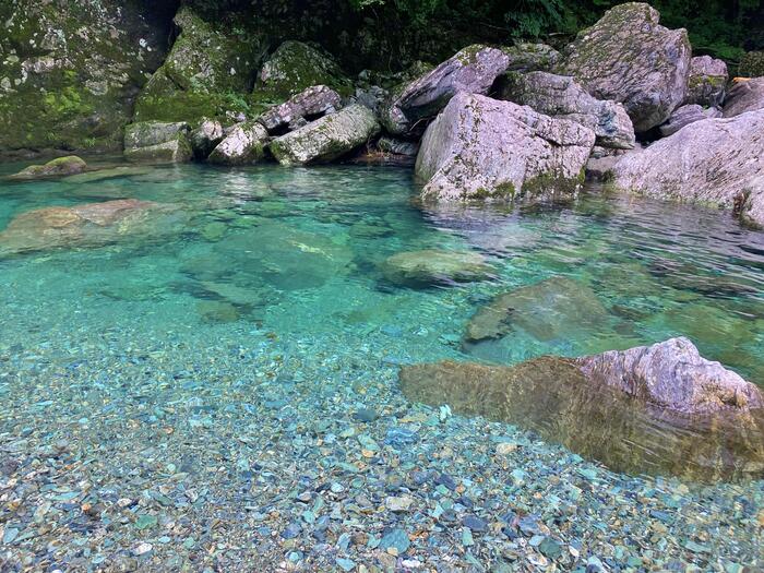 安居渓谷の散策エリア