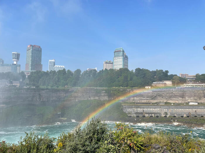 アメリカ側から見たカナダ側のナイアガラの街