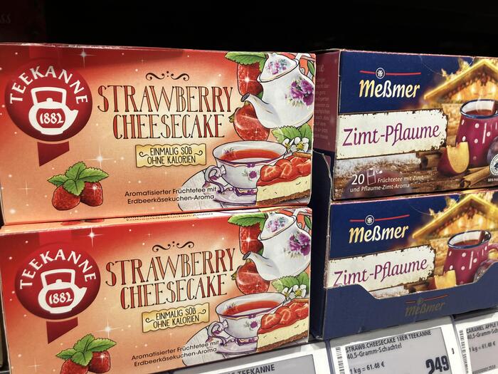 TEEKANNE（テーカンネ）の「ストロベリーチーズケーキ風味の紅茶」