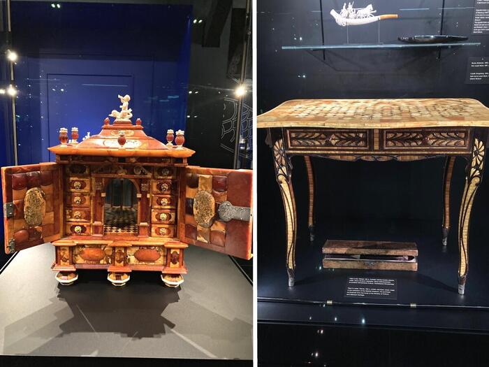 琥珀で作られた調度品。豪華！