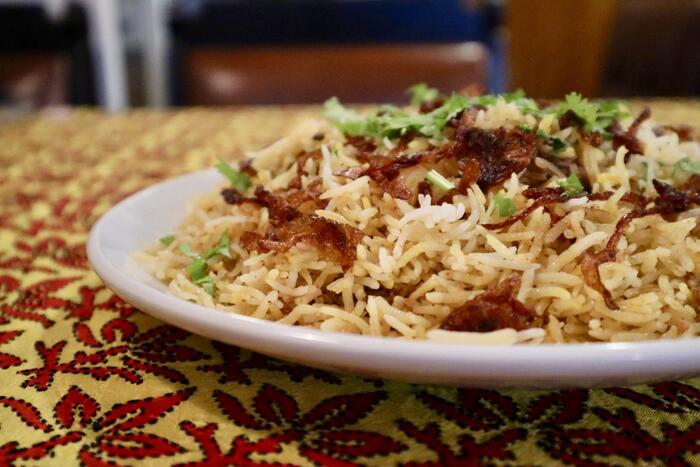 ハイデラバードビリヤニのアップ