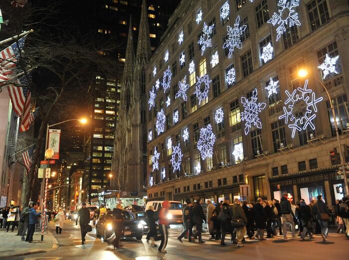 セントラルパーク周辺のイルミネーション
