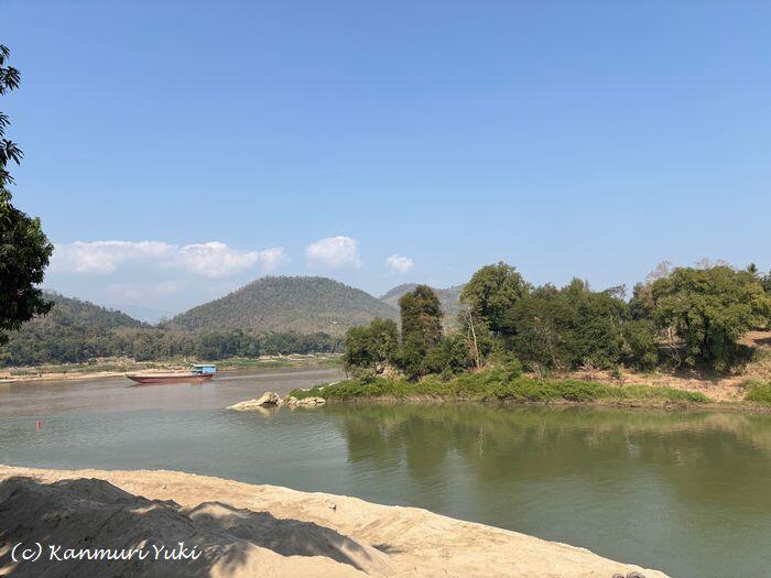 メコン川とナムカン川の合流点