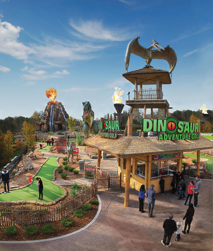 ダイナソー・アドベンチャーゴルフのサイン