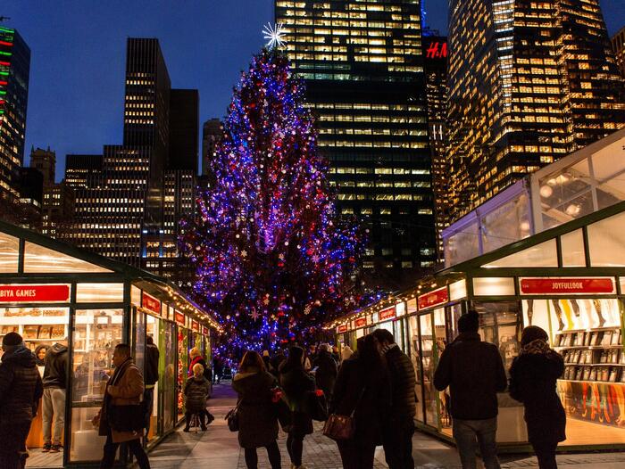 ブライアントパークのウィンターヴィレッジ