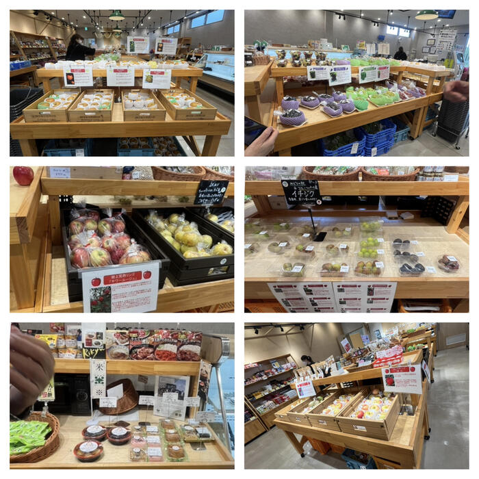 この時期はナシやブドウ、イチジク、リンゴなどがありました