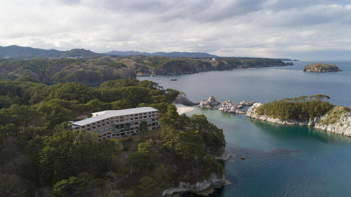 上空から見る浄土ヶ浜