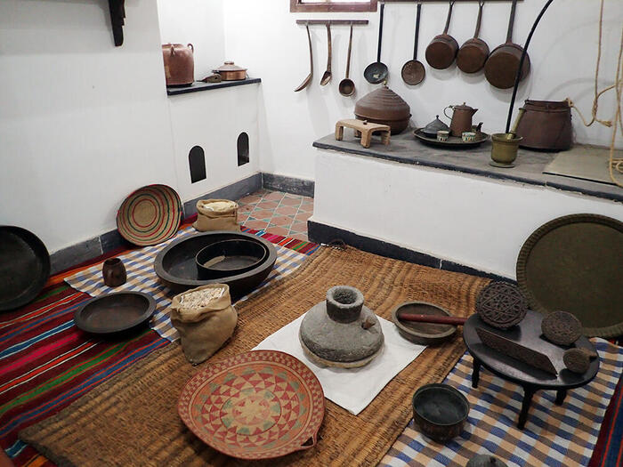 さまざまな道具が並ぶキッチン