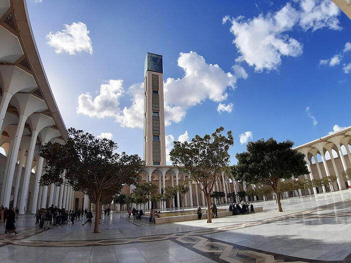 ＜世界一の高さを誇るミナレット＞