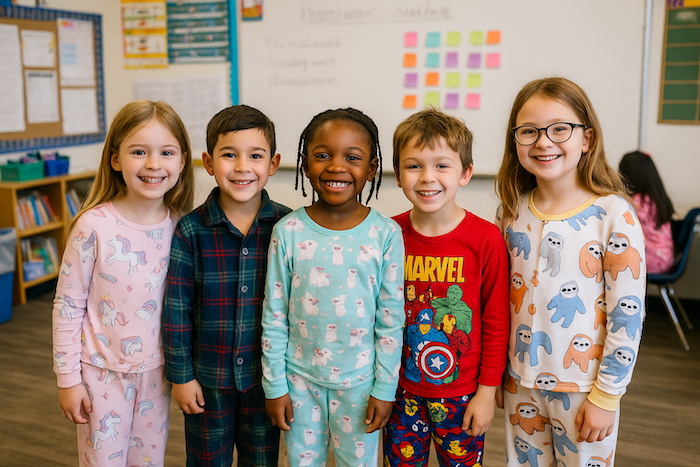 アメリカの学校では「パジャマデー」