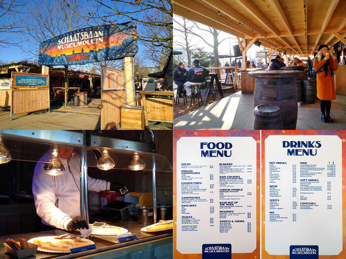 スケートリンク・ミュージアム広場には入場無料のフードコート