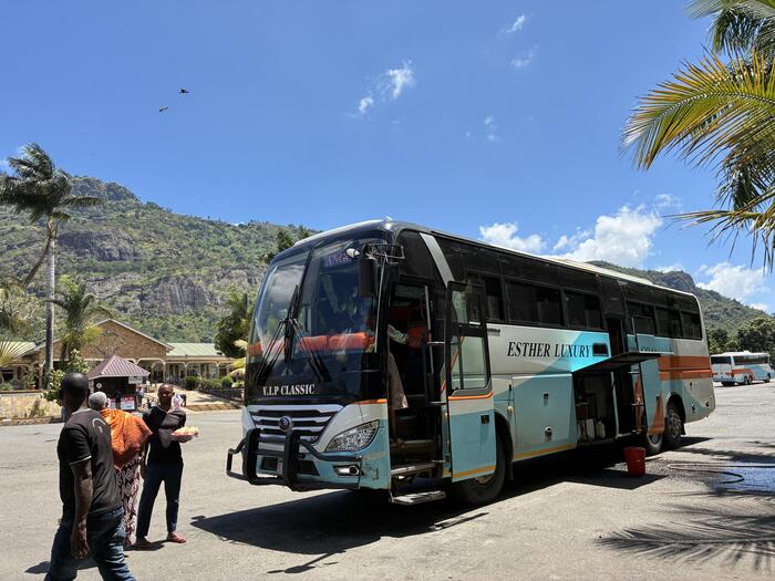 10分休憩した場所 バス